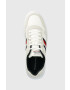 Tommy Hilfiger Sneakers boty LIGHTWEIGHT LEATHER MIX CUP bílá barva FM0FM04427 - Pepit.cz