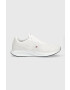 Tommy Hilfiger Sneakers boty LIGHTWEIGHT RUNNER KNIT FLAG bílá barva FM0FM04563 - Pepit.cz