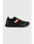 Tommy Hilfiger Sneakers boty PREMIUM LIGHTWEIGHT RUNNER KNIT černá barva - Pepit.cz