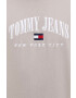 Tommy Jeans Bavlněná mikina pánská černá barva s aplikací - Pepit.cz