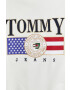 Tommy Jeans Bavlněná mikina pánská béžová barva s aplikací - Pepit.cz