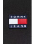 Tommy Jeans Bavlněné polo tričko černá barva s aplikací - Pepit.cz