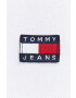 Tommy Jeans Bavlněné polo tričko bílá barva s aplikací - Pepit.cz