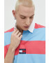 Tommy Jeans Bavlněné polo tričko růžová barva - Pepit.cz