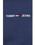 Tommy Jeans Bavlněné tričko tmavomodrá barva - Pepit.cz