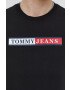 Tommy Jeans Bavlněné tričko s aplikací - Pepit.cz