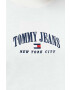 Tommy Jeans Bavlněné tričko bílá barva s aplikací - Pepit.cz