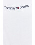 Tommy Jeans Bavlněné tričko černá barva - Pepit.cz