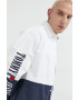 Tommy Jeans Bavlněné tričko šedá barva - Pepit.cz