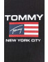 Tommy Jeans Bavlněné tričko černá barva - Pepit.cz