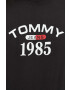 Tommy Jeans Bavlněné tričko černá barva s potiskem - Pepit.cz