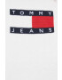 Tommy Jeans Bavlněný svetr bílá barva lehký - Pepit.cz