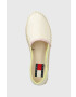 Tommy Jeans Espadrilky FLATFORM ESPADRILLE béžová barva na platformě EN0EN02078 - Pepit.cz