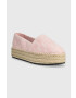 Tommy Jeans Espadrilky LOGOMANIA ESPADRILLE růžová barva na platformě EN0EN02079 - Pepit.cz