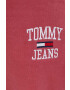 Tommy Jeans Kalhoty dámské růžová barva hladké - Pepit.cz