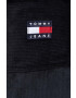 Tommy Jeans Manšestrová bunda černá barva přechodná oversize - Pepit.cz