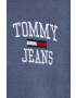 Tommy Jeans Mikina dámská fialová barva s aplikací - Pepit.cz