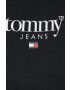 Tommy Jeans Mikina dámská černá barva s aplikací - Pepit.cz