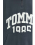 Tommy Jeans Mikina pánská šedá barva s potiskem - Pepit.cz