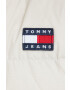 Tommy Jeans Péřová bunda dámská béžová barva zimní - Pepit.cz