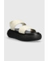 Tommy Jeans Sandály VOLUME SANDAL STRIPE dámské béžová barva na platformě EN0EN02077 - Pepit.cz