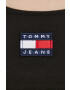 Tommy Jeans Top dámský černá barva - Pepit.cz