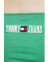 Tommy Jeans Top dámský zelená barva - Pepit.cz