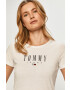 Tommy Jeans Tričko béžová barva - Pepit.cz