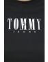 Tommy Jeans Tričko zelená barva - Pepit.cz