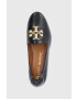 Tory Burch Kožené baleríny Eleanor Loafer dámské černá barva - Pepit.cz