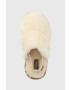 Ugg Dětské vlněné pantofle Fluff Yeah Clog béžová barva - Pepit.cz