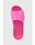 Ugg Pantofle Jella Clear Slide dámské růžová barva na platformě 1136763 - Pepit.cz