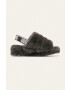 Ugg Sandály W Fluff Yeah Slide 1095119-CHARC - Pepit.cz