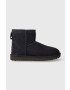 Ugg Semišové sněhule Classic Mini II tmavomodrá barva 1016222 - Pepit.cz