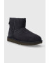 Ugg Semišové sněhule Classic Mini II tmavomodrá barva 1016222 - Pepit.cz