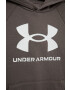 Under Armour Dětská mikina černá barva s kapucí vzorovaná - Pepit.cz