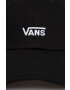 Vans Bavlněná čepice černá barva s aplikací VN0A4UM9Y281-BLACKWHITE - Pepit.cz