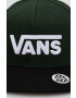 Vans Dětská bavlněná kšiltovka BY DROP V II SNAPBACK BOYS zelená barva s aplikací - Pepit.cz