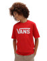 Vans Dětské bavlněné tričko BY CLASSIC BOYS TRUE RED/WHITE - Pepit.cz