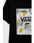 Vans Dětské bavlněné tričko BY PRINT BOX BOYS Black/Charcoal černá barva s potiskem - Pepit.cz