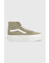 Vans Kecky SK8-Hi Tapered Stackform dámské zelená barva VN0A5JMKBLV1 - Pepit.cz