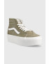 Vans Kecky SK8-Hi Tapered Stackform dámské zelená barva VN0A5JMKBLV1 - Pepit.cz