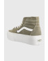 Vans Kecky SK8-Hi Tapered Stackform dámské zelená barva VN0A5JMKBLV1 - Pepit.cz