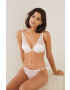 women'secret Tanga Leaf Lace Ivory - Pepit.cz