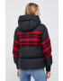 Woolrich Péřová bunda dámská černá barva zimní oversize - Pepit.cz