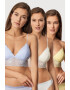 Dorina 3 PACK bralette podprsenek Leah L - Pepit.cz