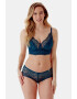 Gossard Kalhotky Dark Teal Swirl francouzské L - Pepit.cz