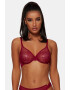 Gossard Podprsenka Glossies Lace Bordeaux 70/E - Pepit.cz