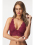 Gossard Podprsenka Superboost Lace Cranberry nevyztužená 70/B - Pepit.cz