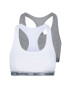 Reebok 2 PACK dámských Crop topů šedobílý XS - Pepit.cz